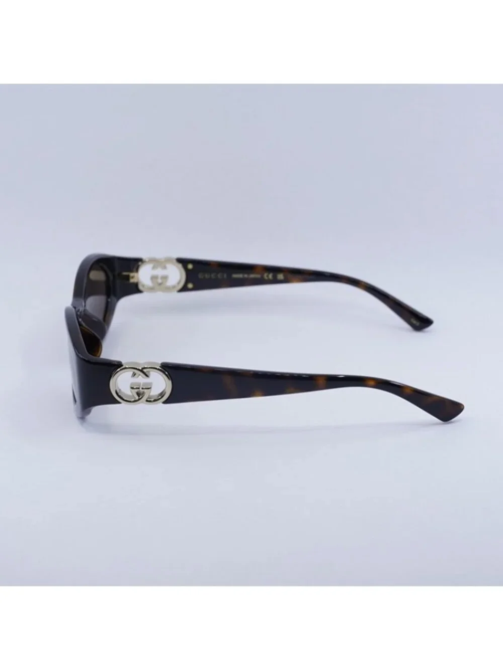 Gucci GG1662SA 002 Sunglasses Havana Oval Frame, Brown Lenses
